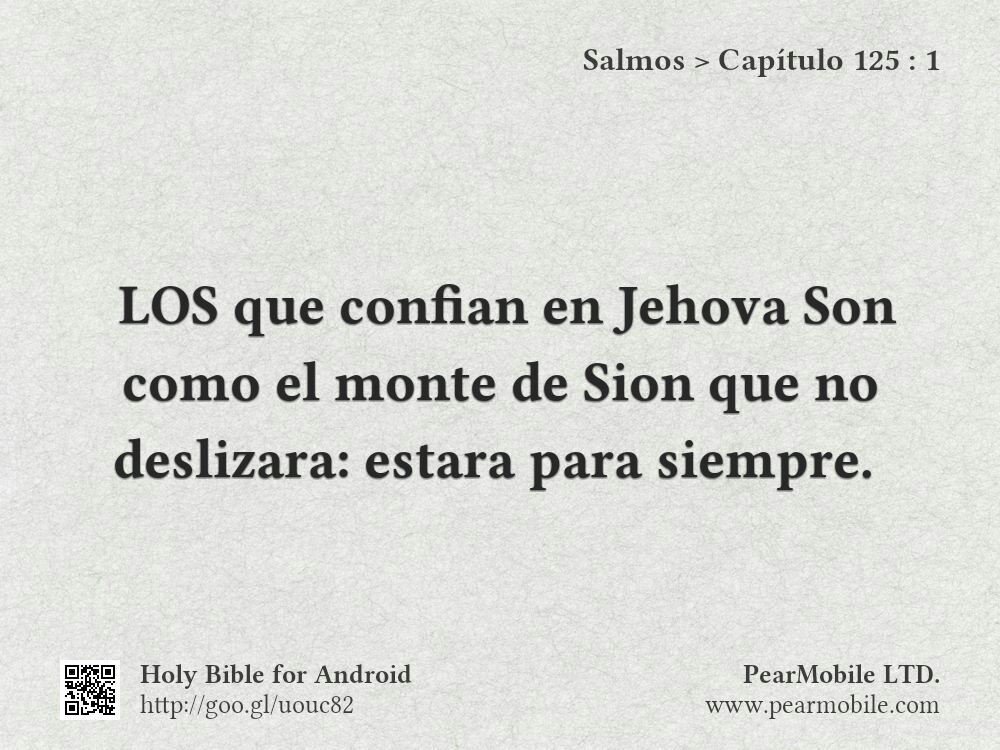 Salmos, Capítulo 125:1